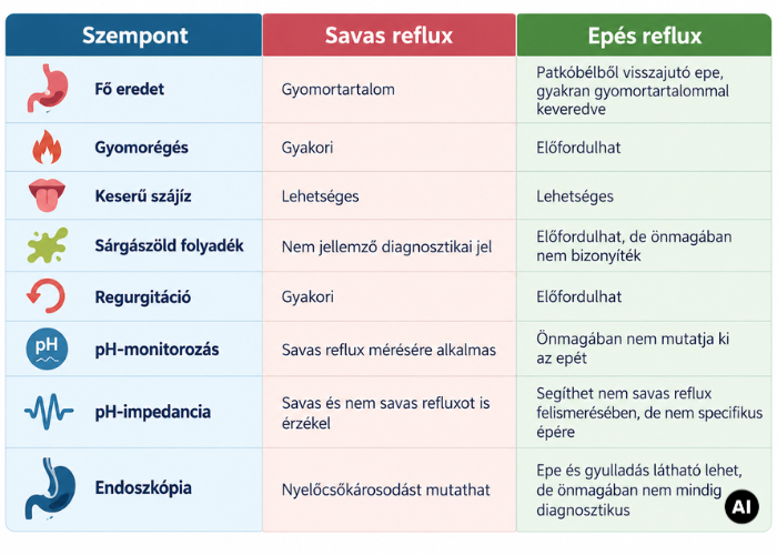 Epés reflux kivizsgálása és kezelési lehetőségei
