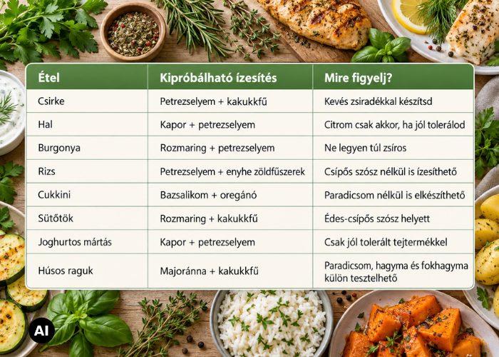 Fűszerpárosítások csípős szószok helyett