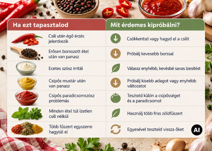 Fűszerek reflux esetén: útmutató az ízesítők kiválasztásához
