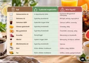Mit igyon a refluxos? Víz, üdítő, gyümölcslé és alkohol